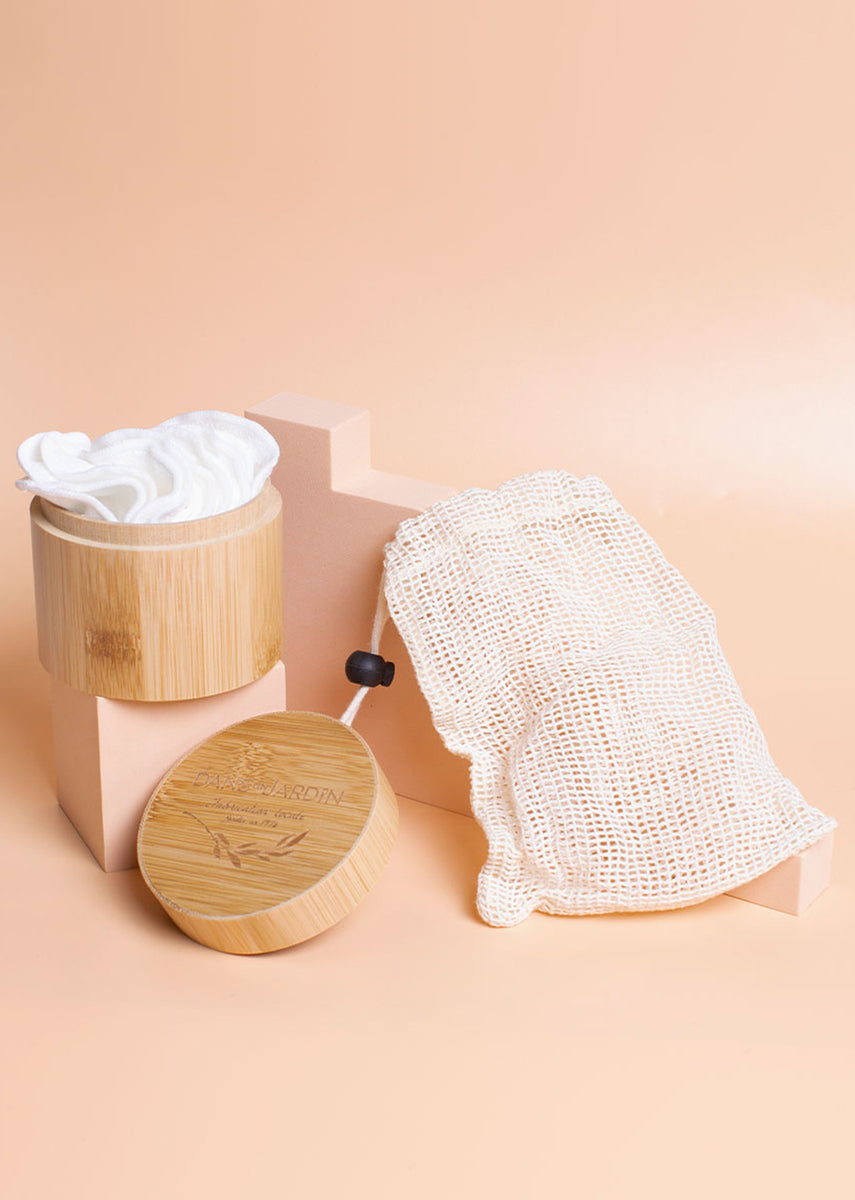 Tampons démaquillants en microcarence réutilisables, 3 pièces, lingettes  lavables en coton pour le visage, soins de