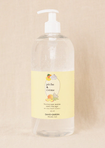 Nettoyant à mains sans rinçage - Pêche et crème