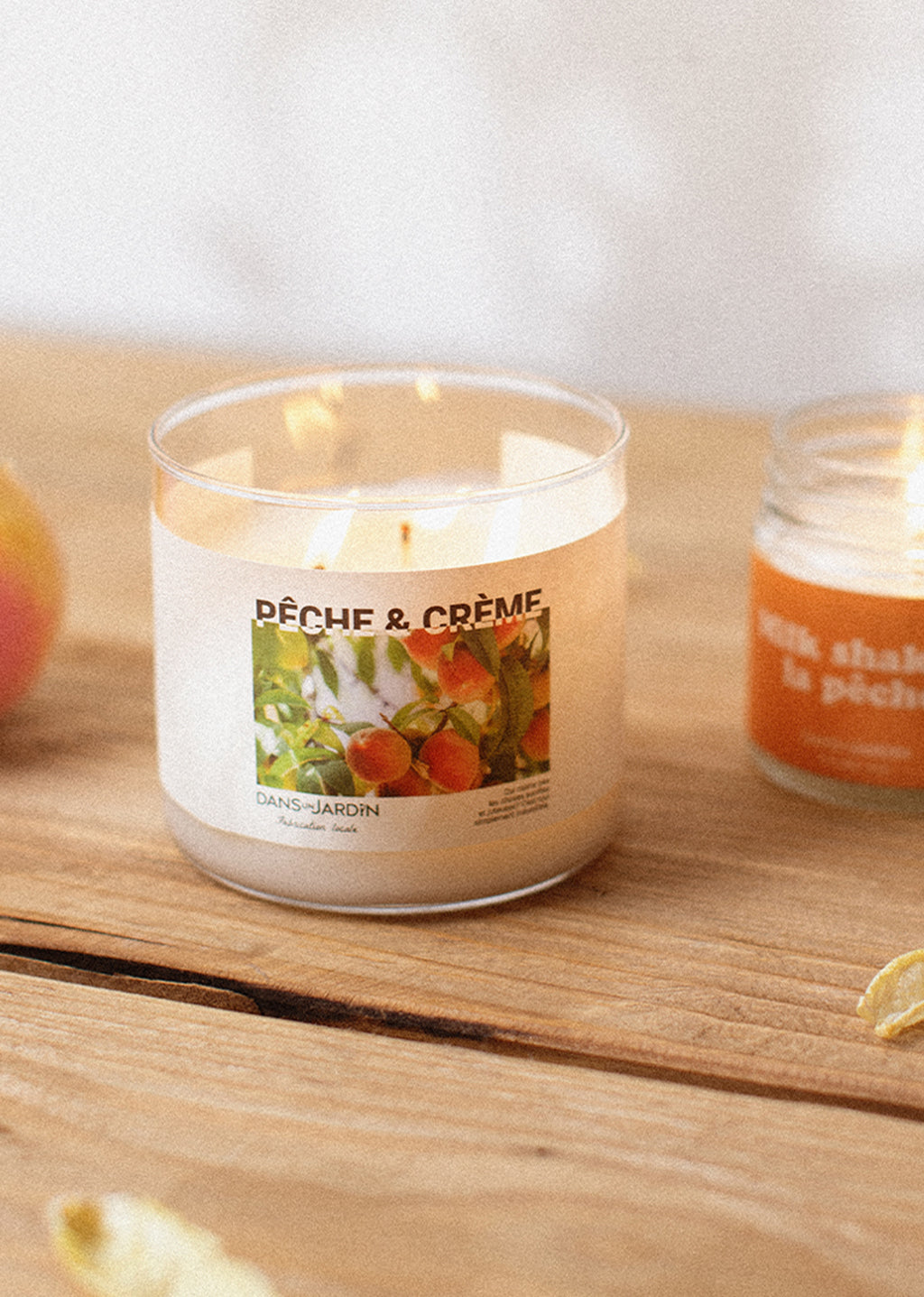 Single Wick Candle - MILK SHAKE À LA PÊCHE