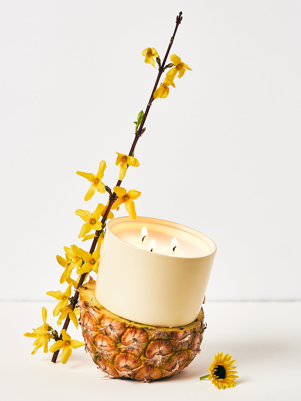 Yellow Candle Jar - Pineapple & Honey