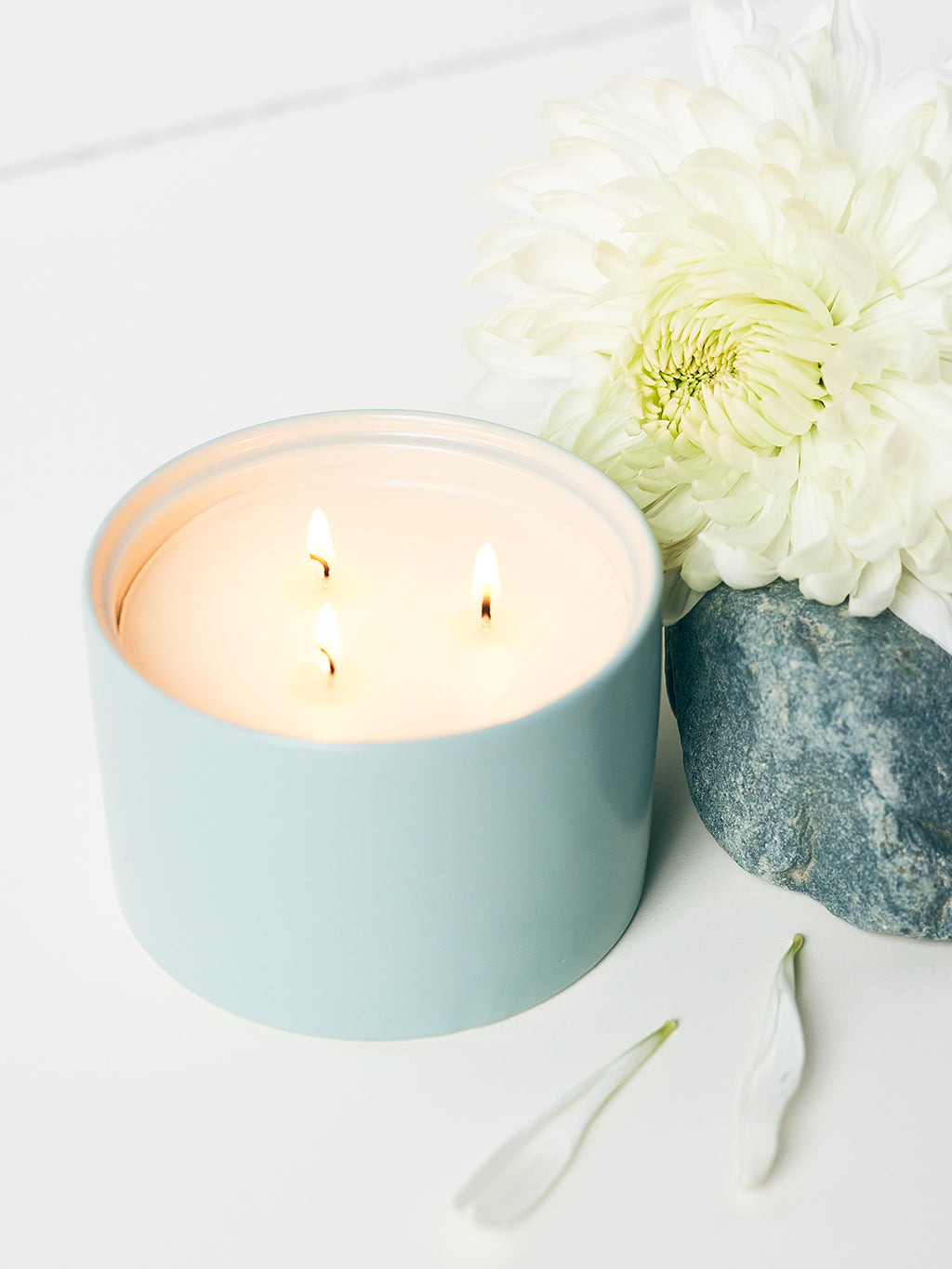 Aqua Candle Jar - Orange Blossom & Jasmine