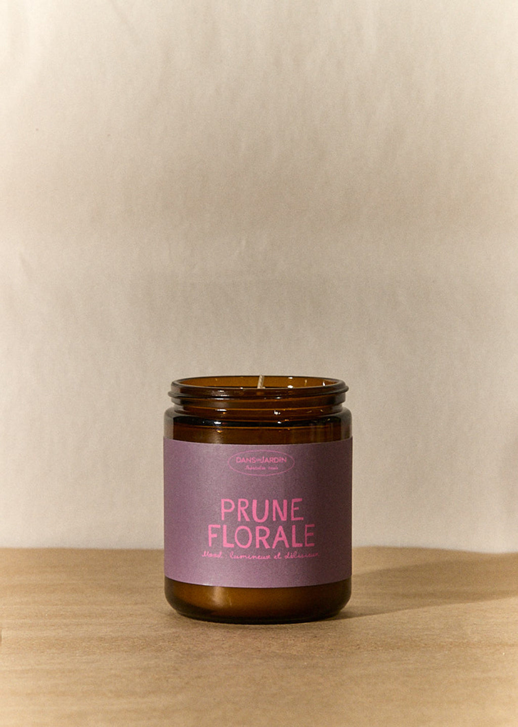 Bougie 1 mèche - PRUNE FLORALE