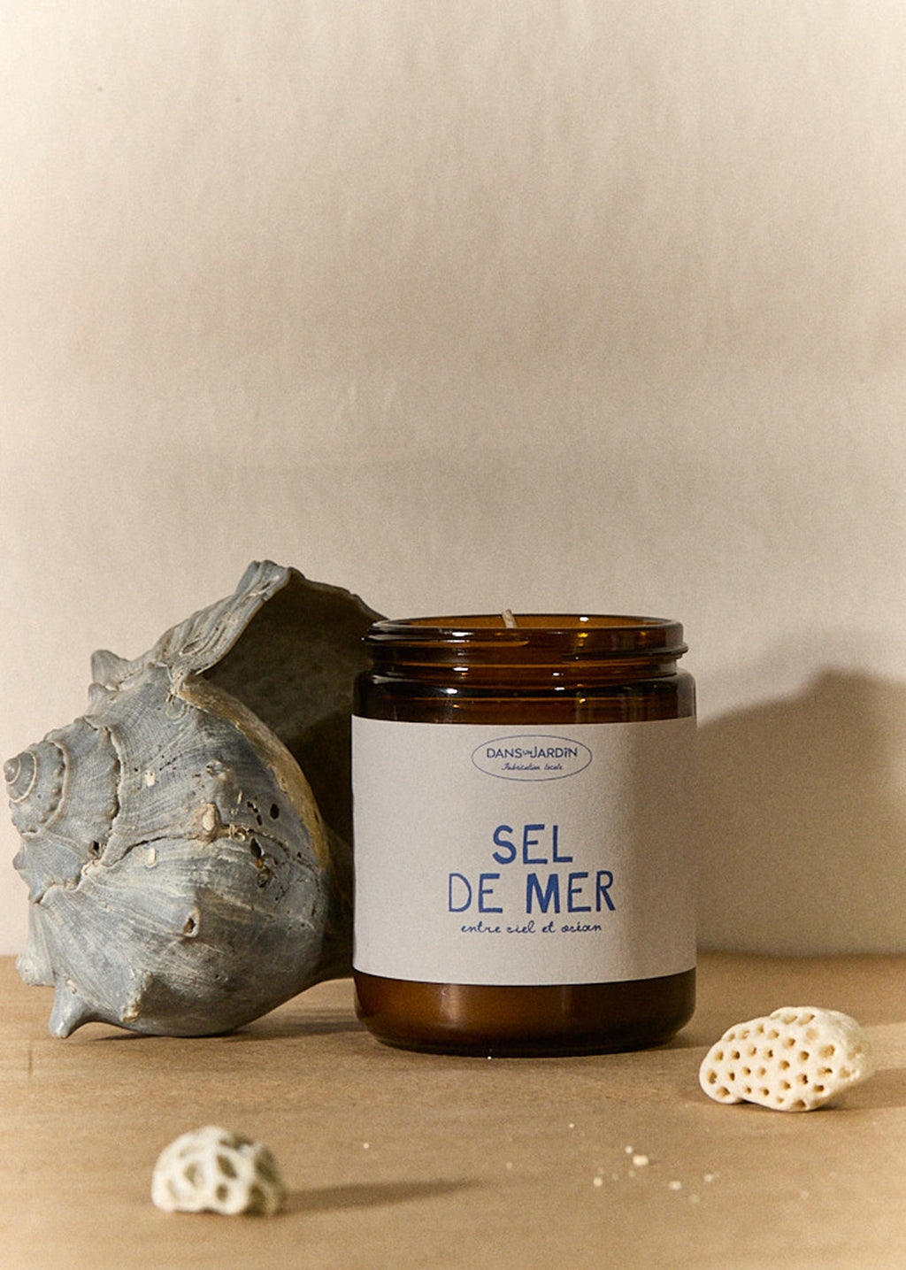 Bougie 1 mèche - SEL MARIN