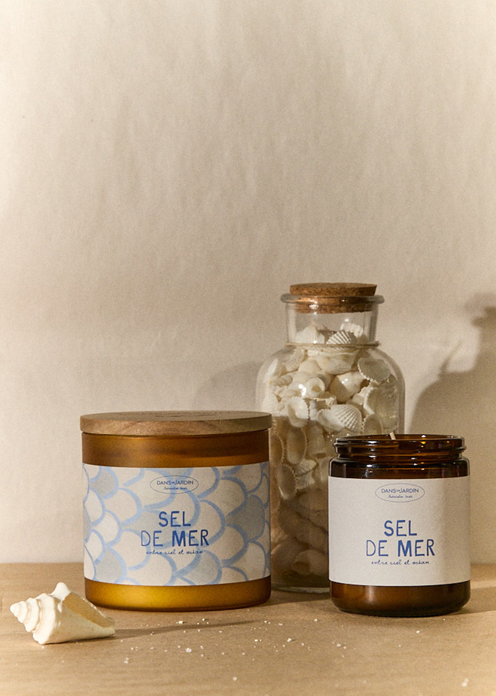 Bougie 3 mèches - SEL MARIN