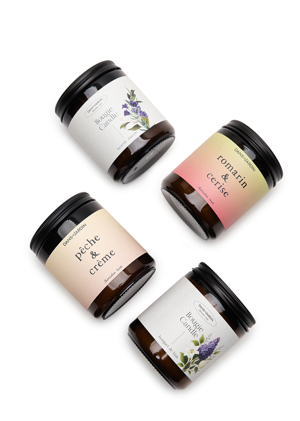 Ensemble cadeau - 4 bougies 1 mèche