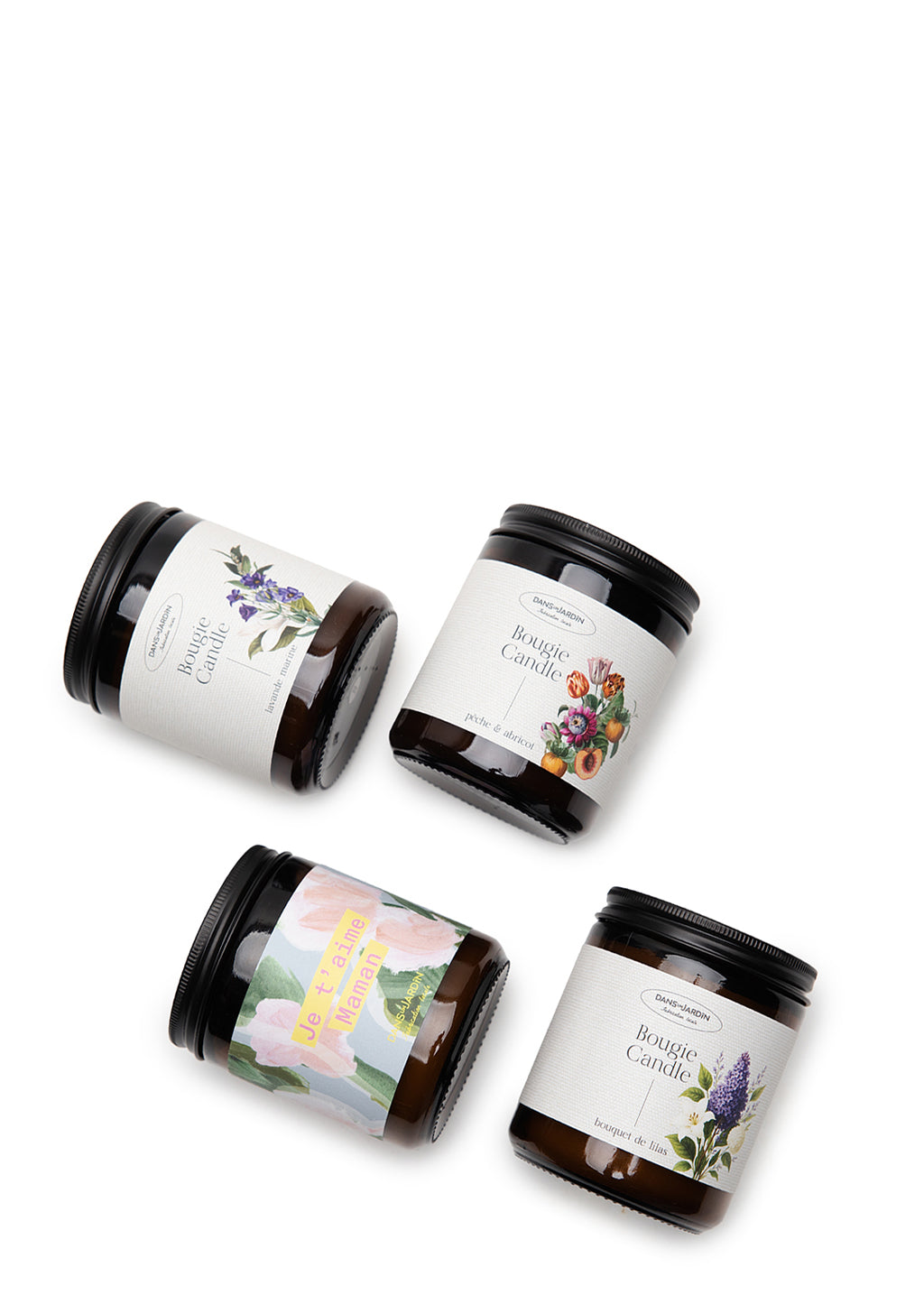 Ensemble cadeau - 4 bougies 1 mèche
