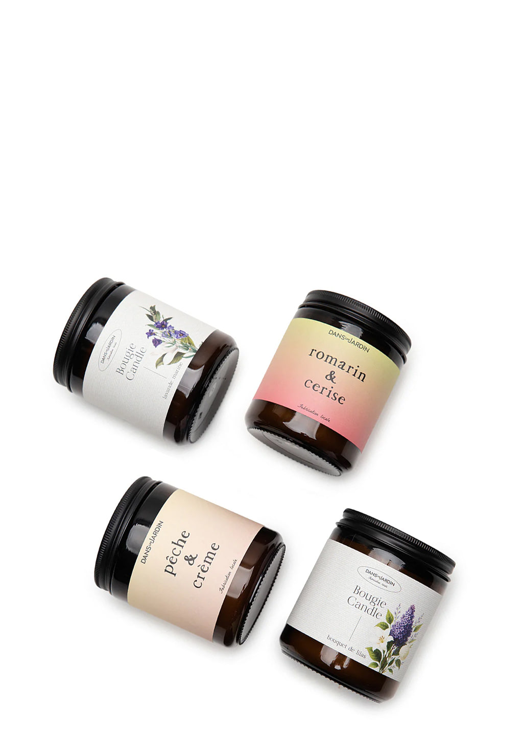 Ensemble cadeau - 4 bougies 1 mèche