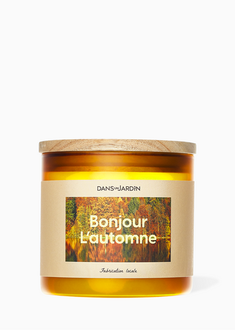 Bougie 3 mèches - BONJOUR L'AUTOMNE