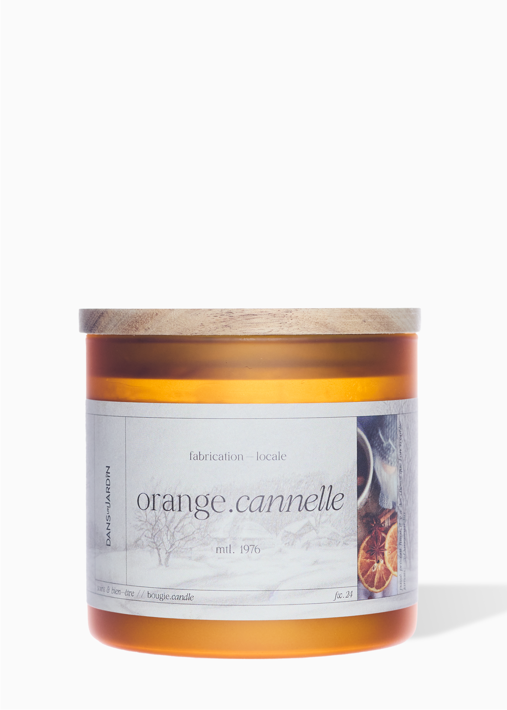 Bougie 3 mèches - Orange Cannelle