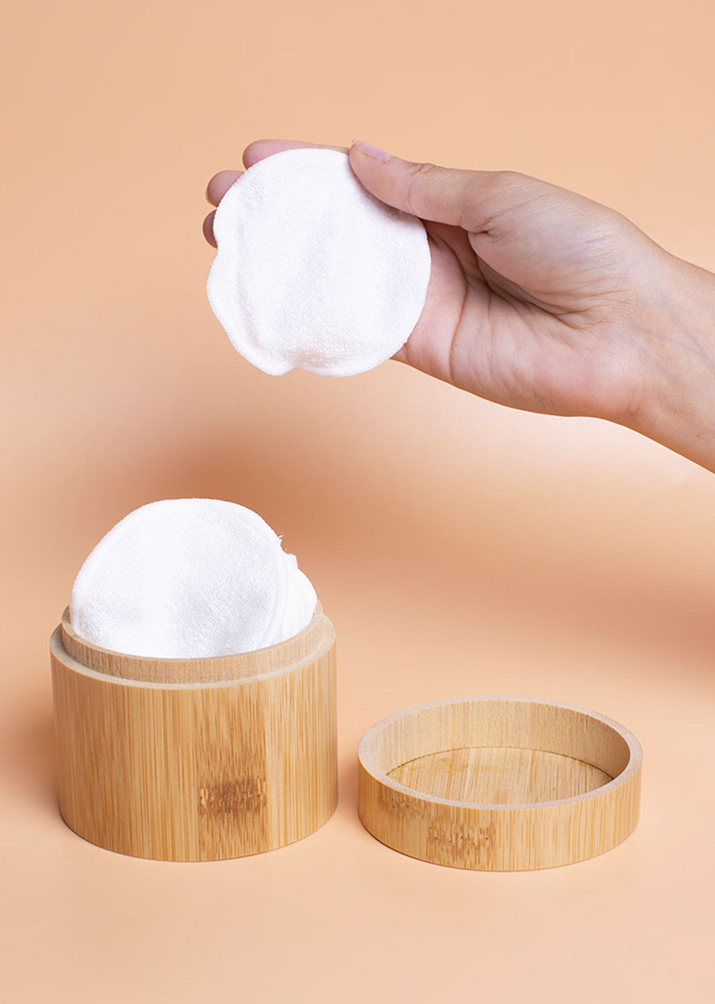 Chuntin-7pcs tampons démaquillants réutilisables tampons démaquillants en  fibre de bambou lavables pour femmes 2 pièces pour chaque