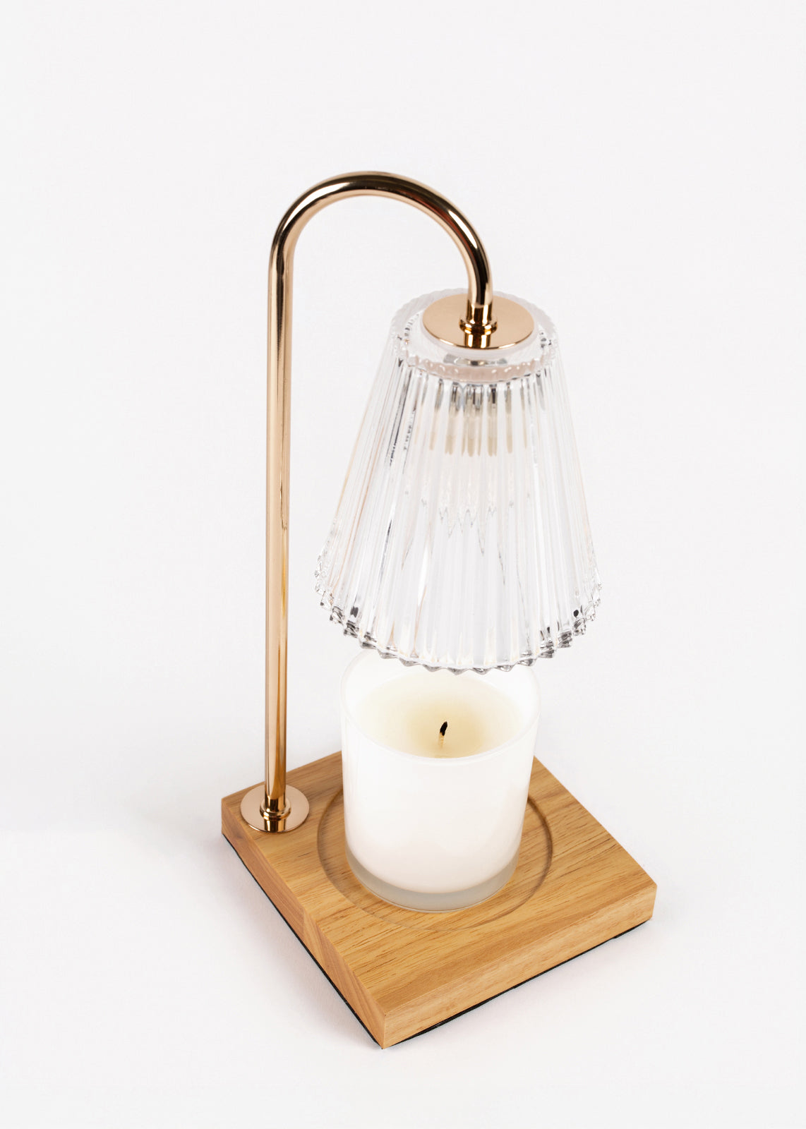 Lampe chauffe bougie transparente