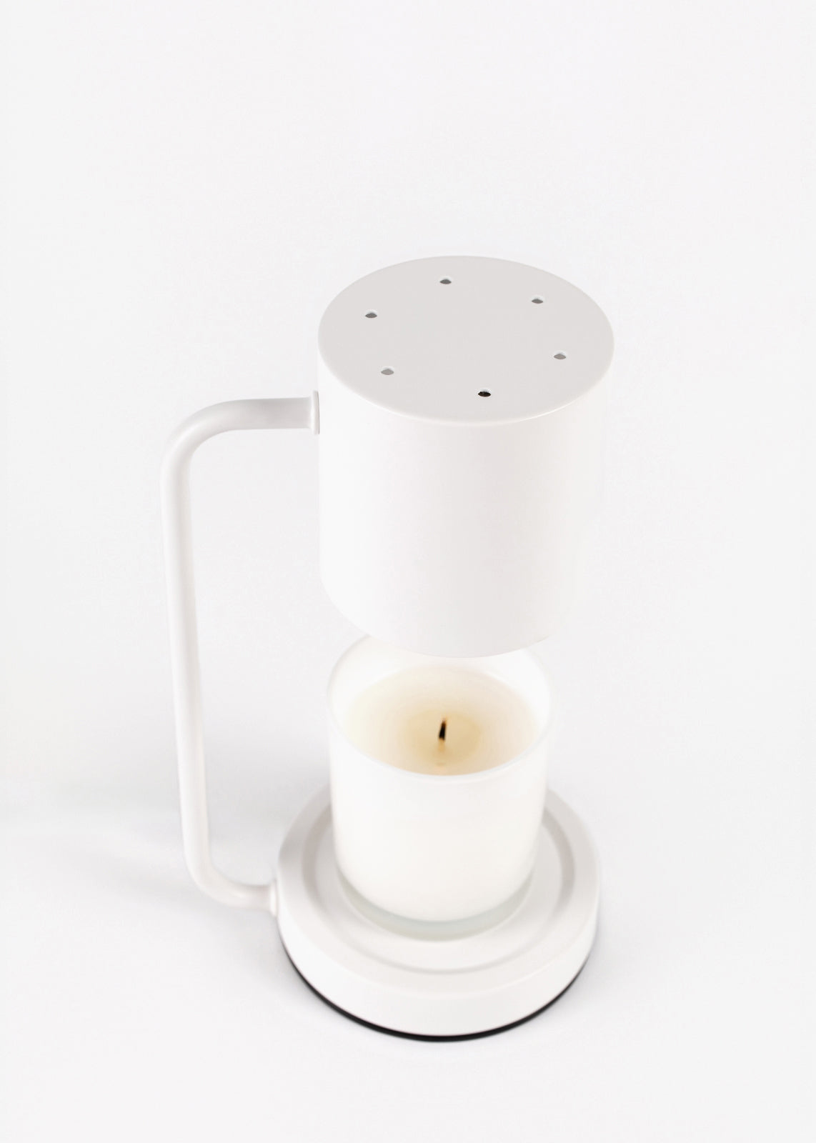 Lampe chauffe bougie blanche