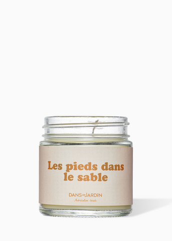 Bougie 1 mèche - LES PIEDS DANS LE SABLE