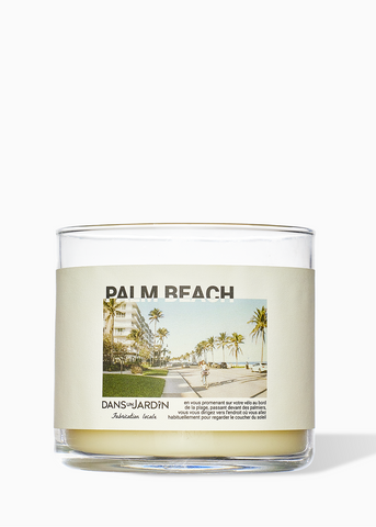 Bougie 3 mèches - PALM BEACH