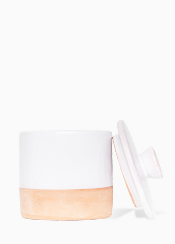 Single Wick Pottery Candle - NÉROLI + SABLE BLANC