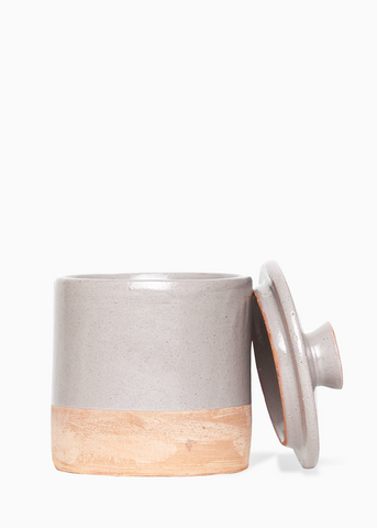 Single Wick Pottery Candle - JASMIN + FLEUR DE LUNE