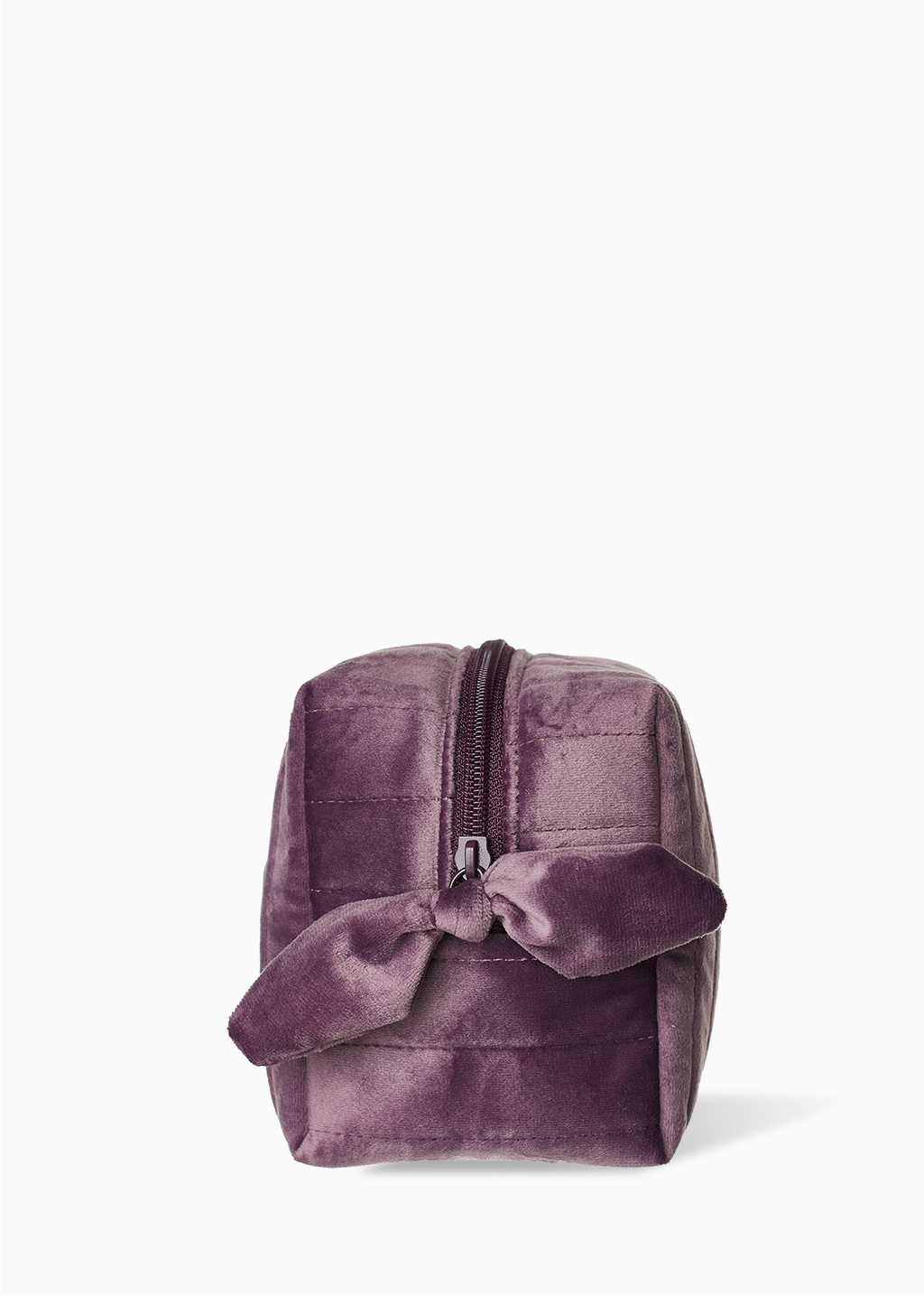 Trousse en velours - Mauve