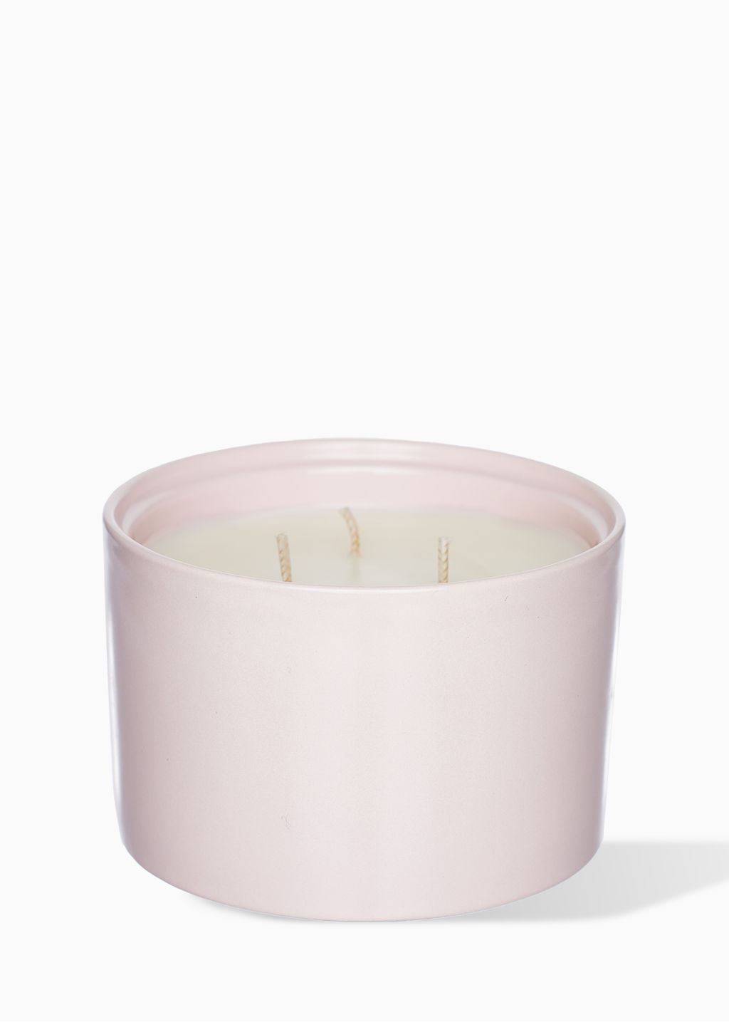 Bougie pot rose – Pomme & pamplemousse