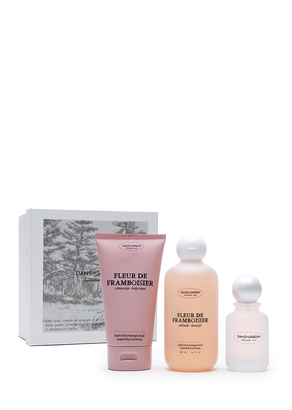 Ensemble cadeau - Fleur de framboisier